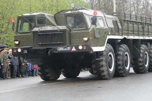 Процесс активации системы МАЗ 543 М