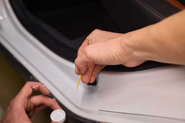 Разметка точек крепления и фиксация брызговика