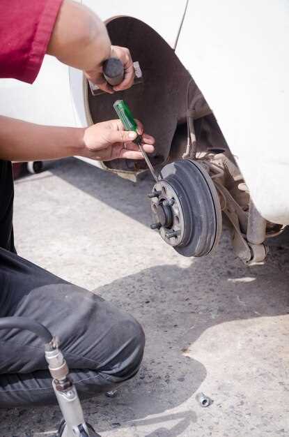 Подъем автомобиля и фиксация на оправке