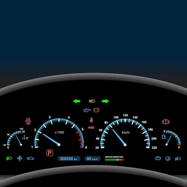 Расположение индикаторов на панели